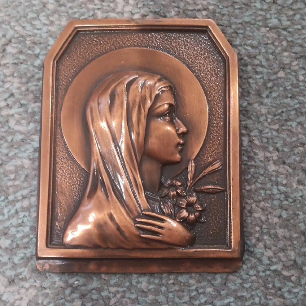 Bronze Religious Wall Plaque